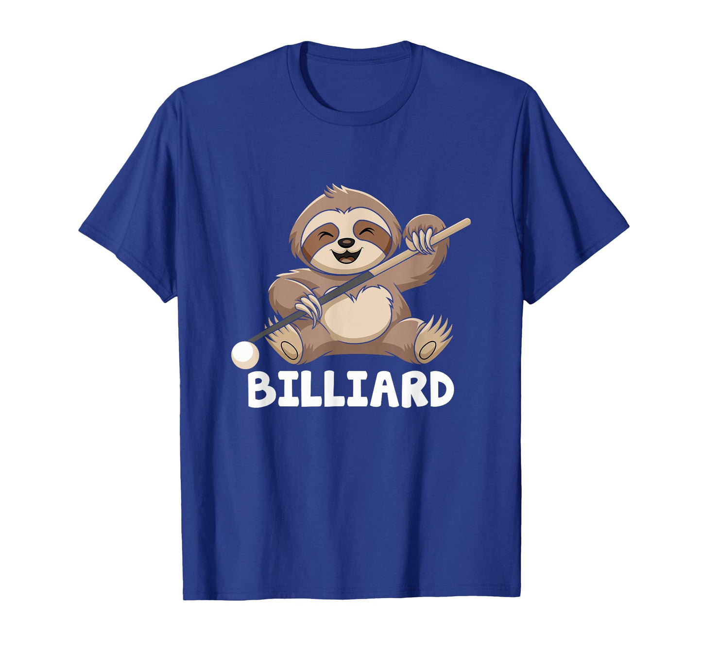 Sloth Playing Billiard Pool Cue Sports Athlete Game For Kids T-Shirt