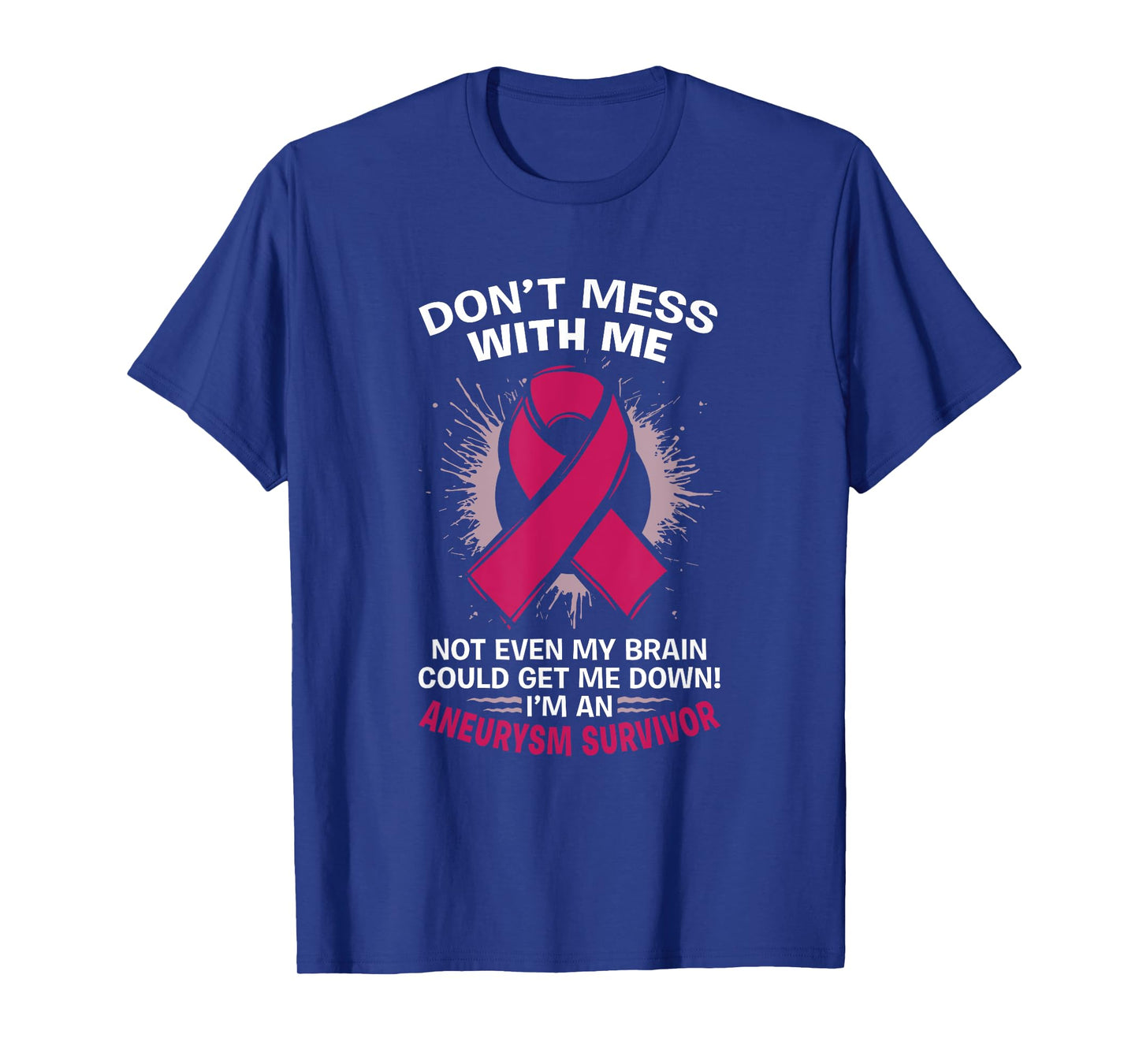 Brain Aneurysm Awareness Burgundy Aortic Aneurysm Survivor T-Shirt