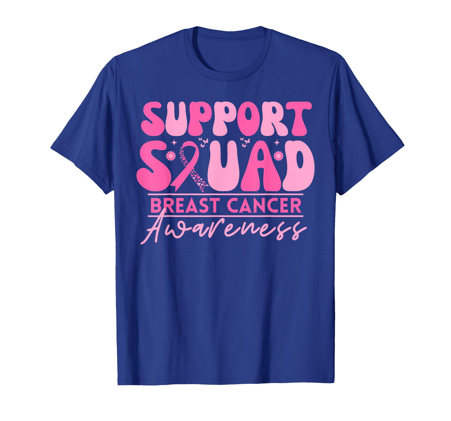 Breast Cancer Awareness Pink Ribbon Team Matching October T-Shirt