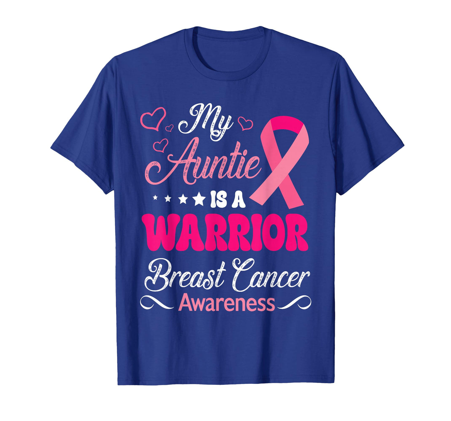 My Auntie Is A Warrior Breast Cancer Awareness Survivor Help T-Shirt