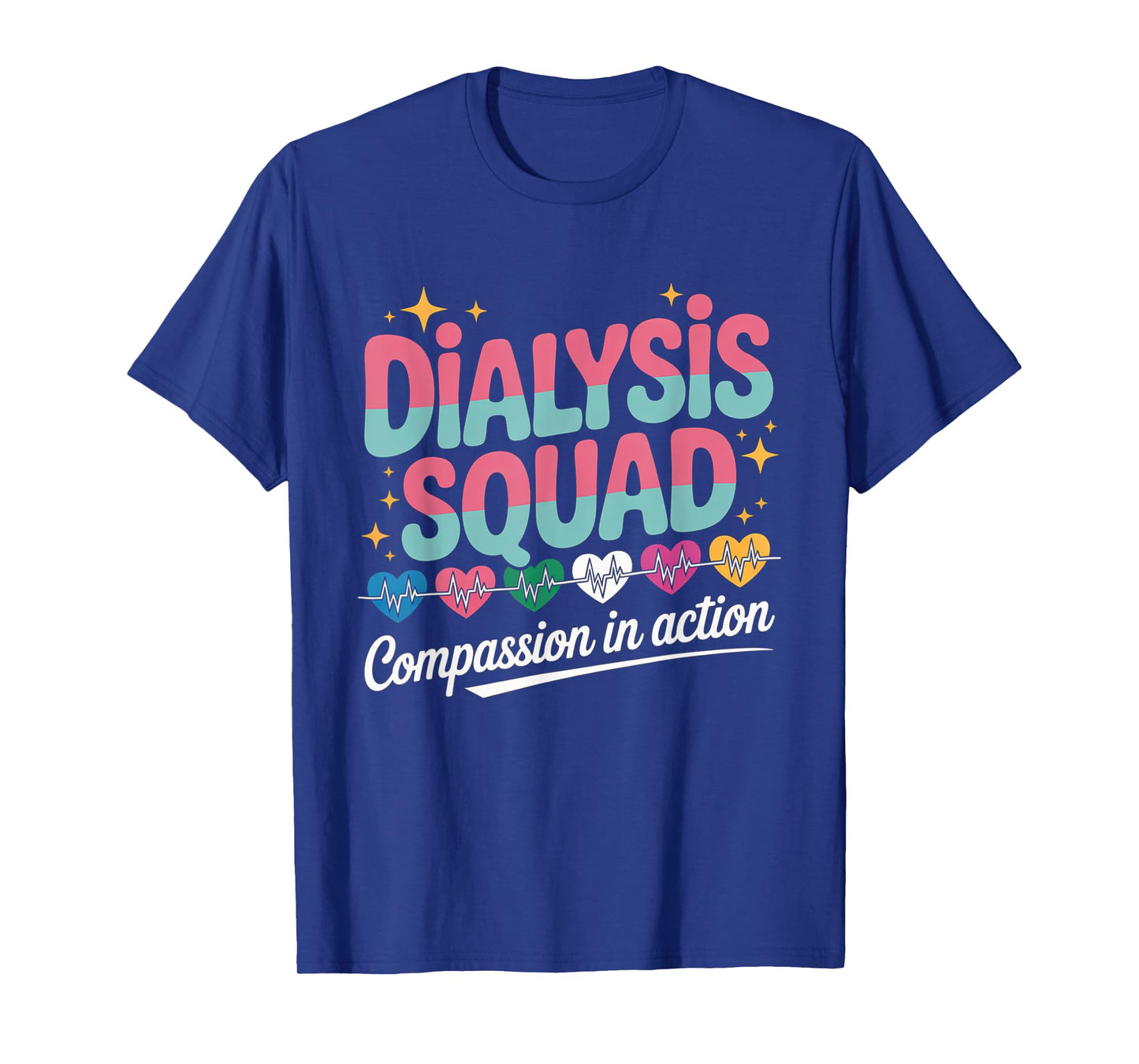 Dialysis Squad Compassionate Healthcare Team Heartbeat T-Shirt