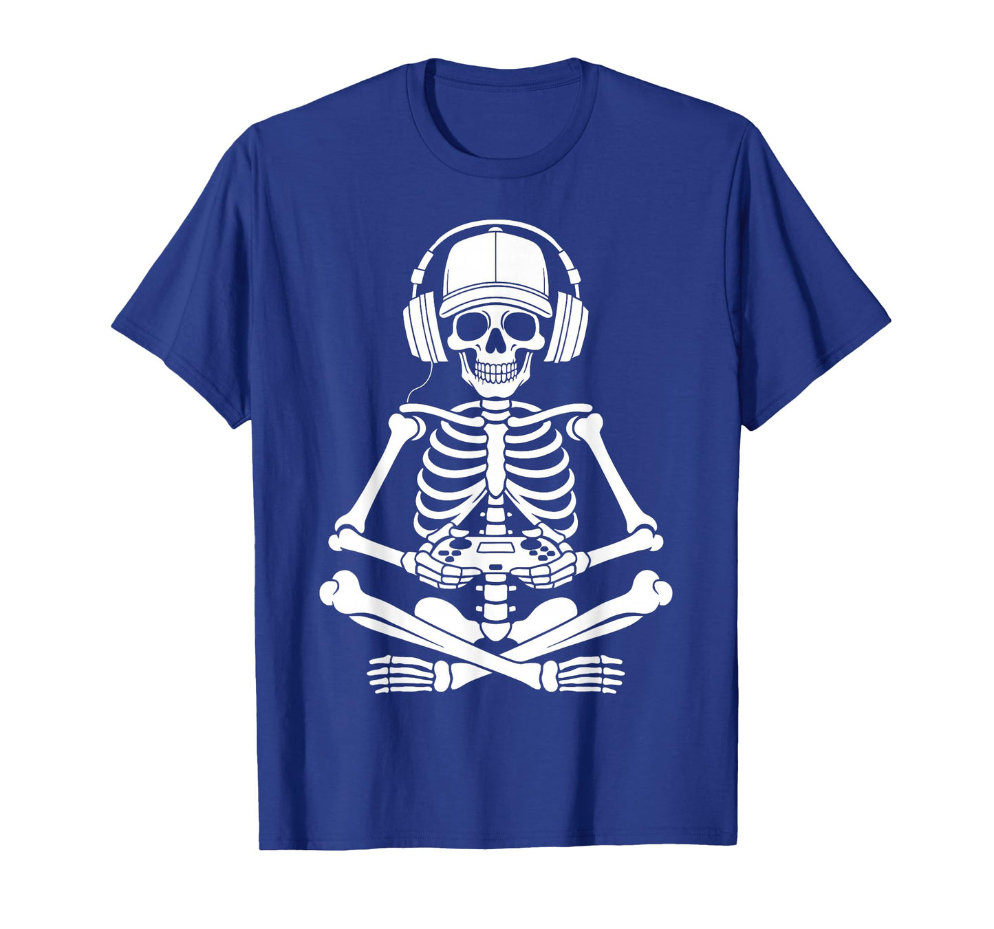 Skeleton Gamer Halloween Video Gaming Boys Girls Men Women T-Shirt
