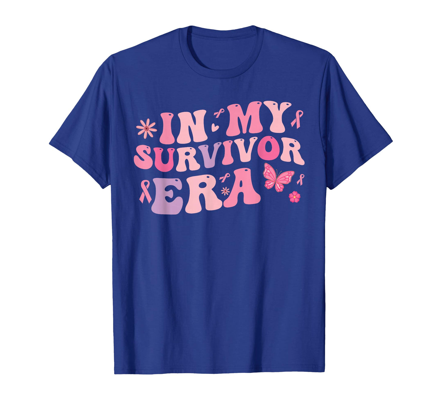 in my survivor era - Cancer Women Breast Cancer Pink Ribbon T-Shirt