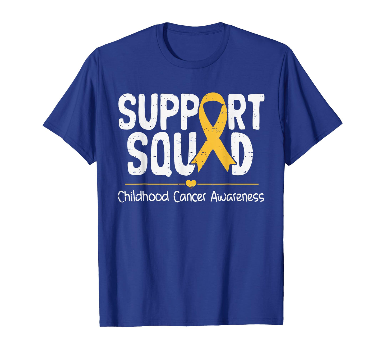 Support Squad Childhood Cancer Awareness Gold Ribbon T-Shirt