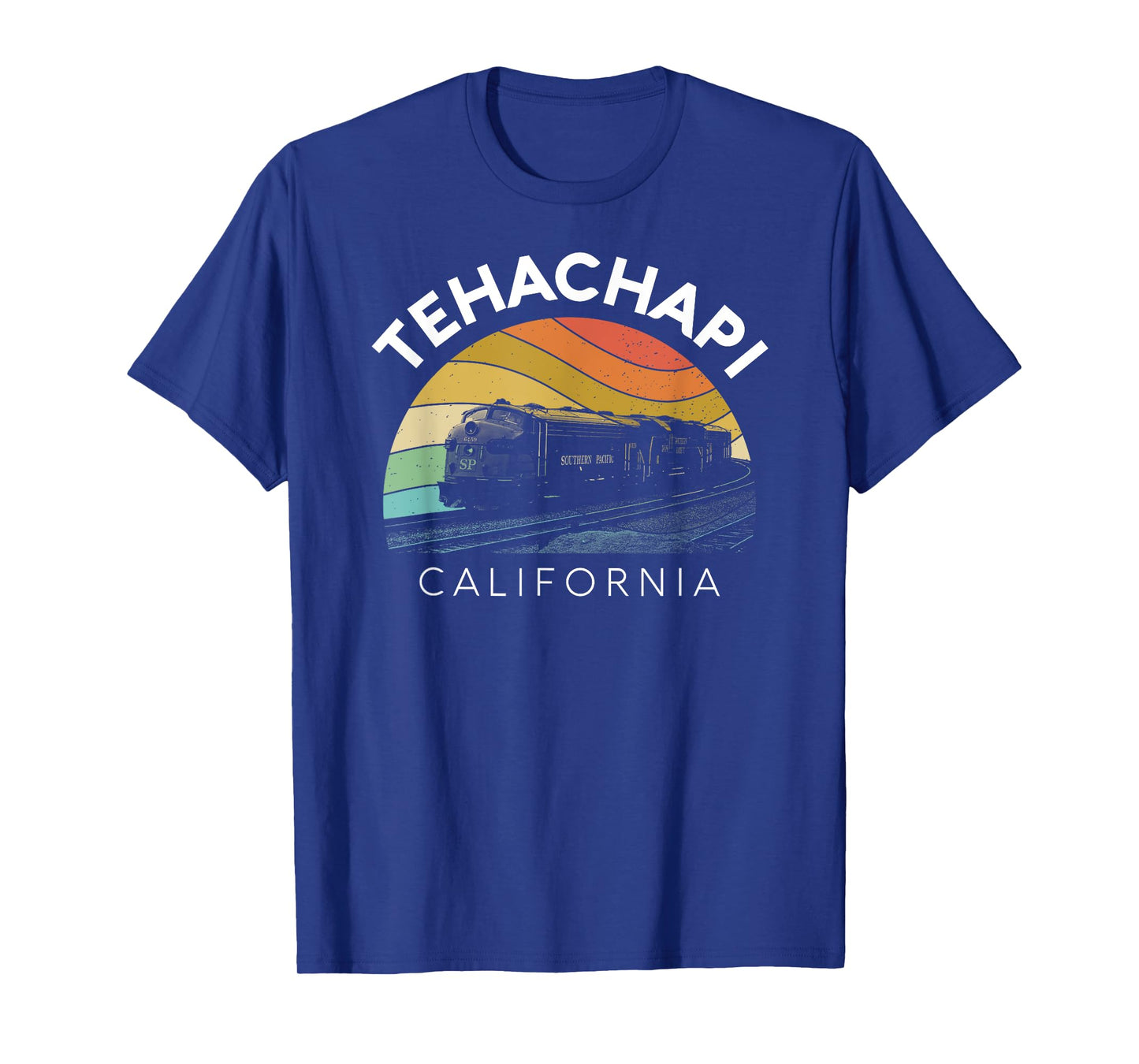 Tehachapi California Mountains Retro Railroad Loop Kern Camp T-Shirt