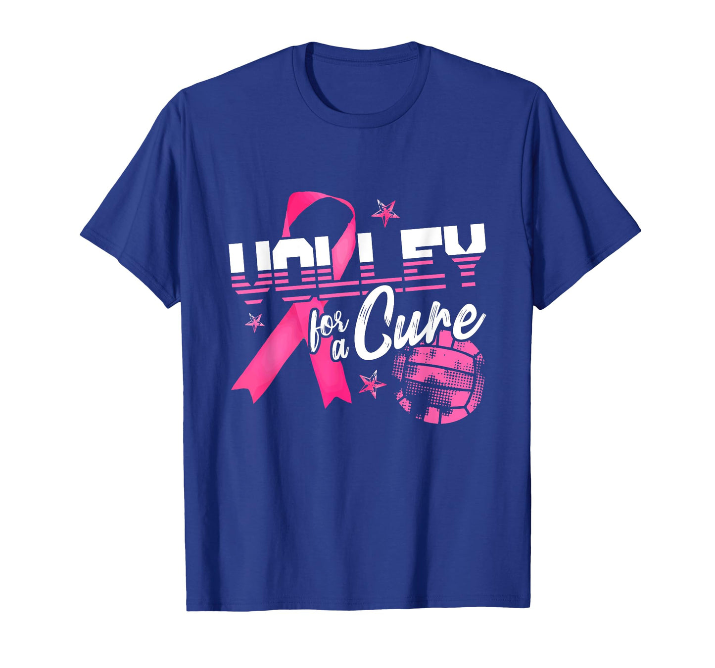 Volley For A Cure Volleyball Breast Cancer Awareness T-Shirt