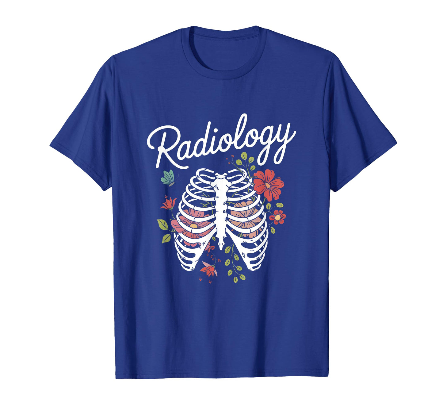 Radiology Floral Ribcage Rad Tech T-Shirt
