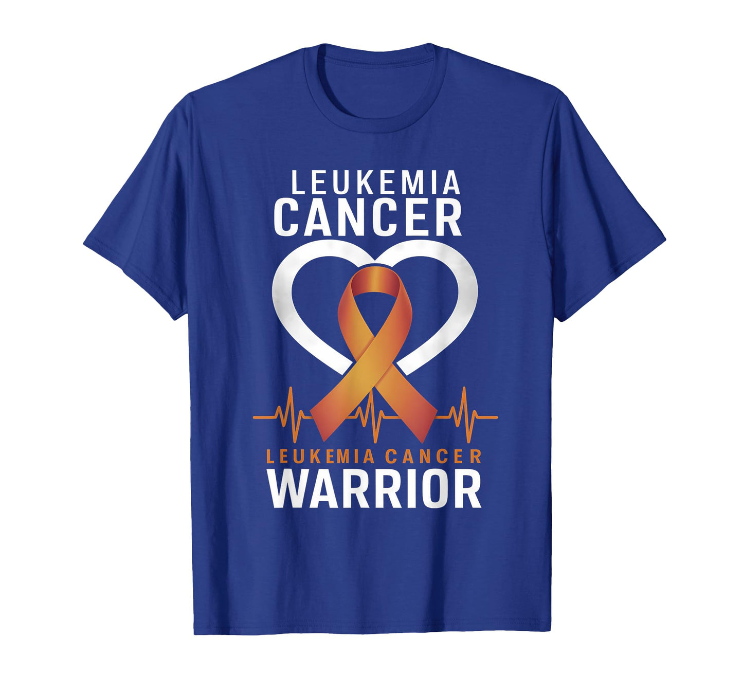 Leukemia Cancer Awareness Leukemia Warrior Orange Ribbon T-Shirt