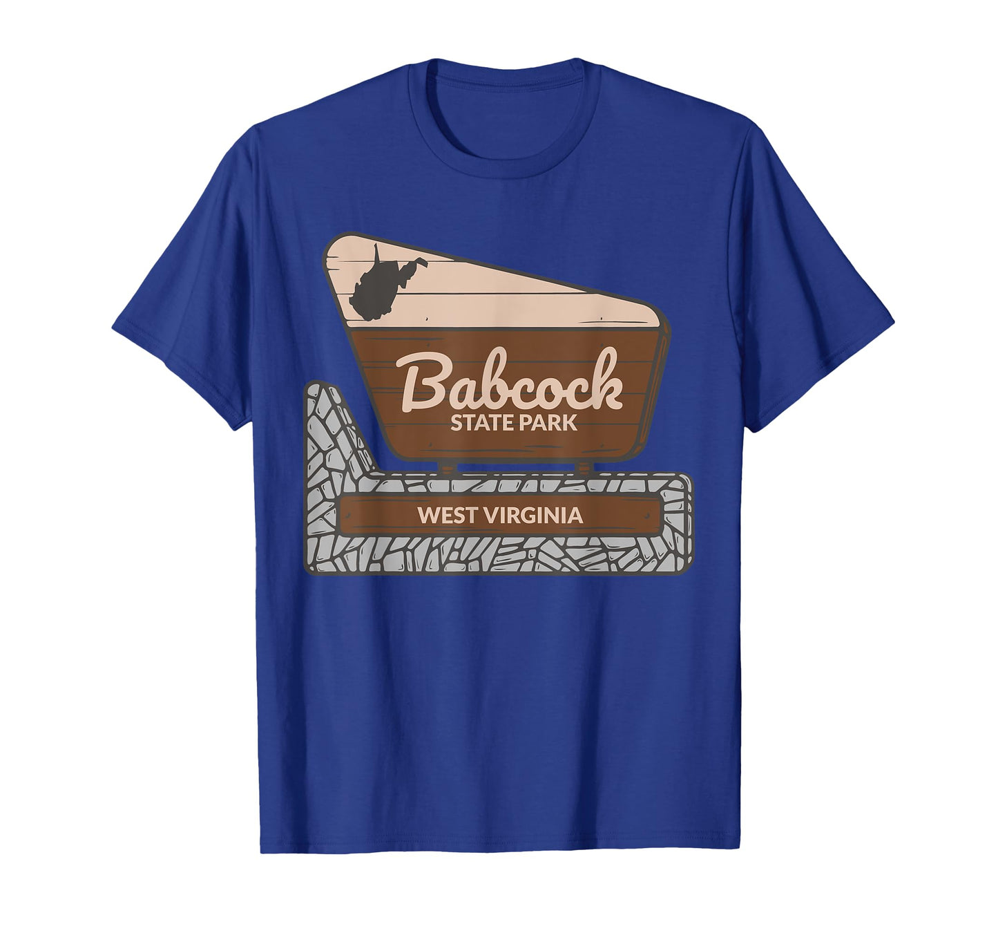 Babcock State Park West Virginia Welcome Sign Souvenir T-Shirt