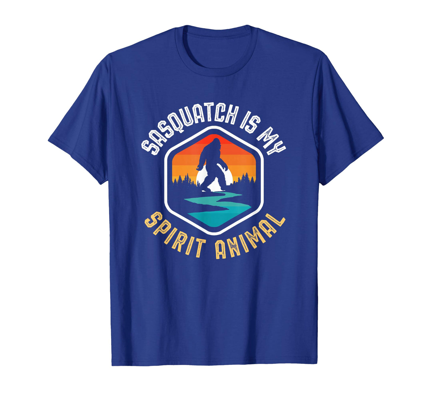 Sasquatch is my Spirit Animal Vintage Bigfoot Outdoor T-Shirt