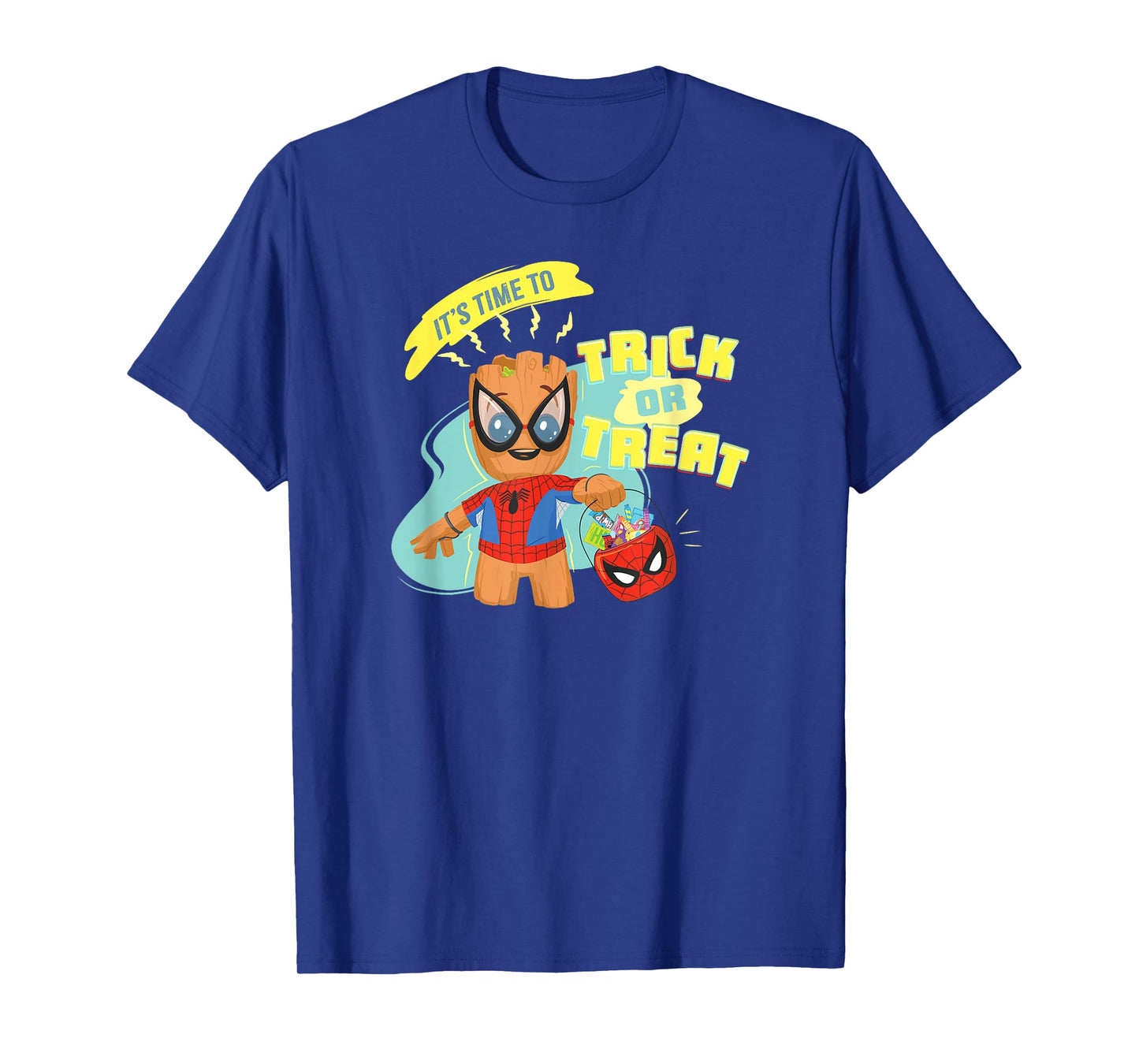 Marvel Groot in Spider-Man Costume Trick or Treat Halloween T-Shirt