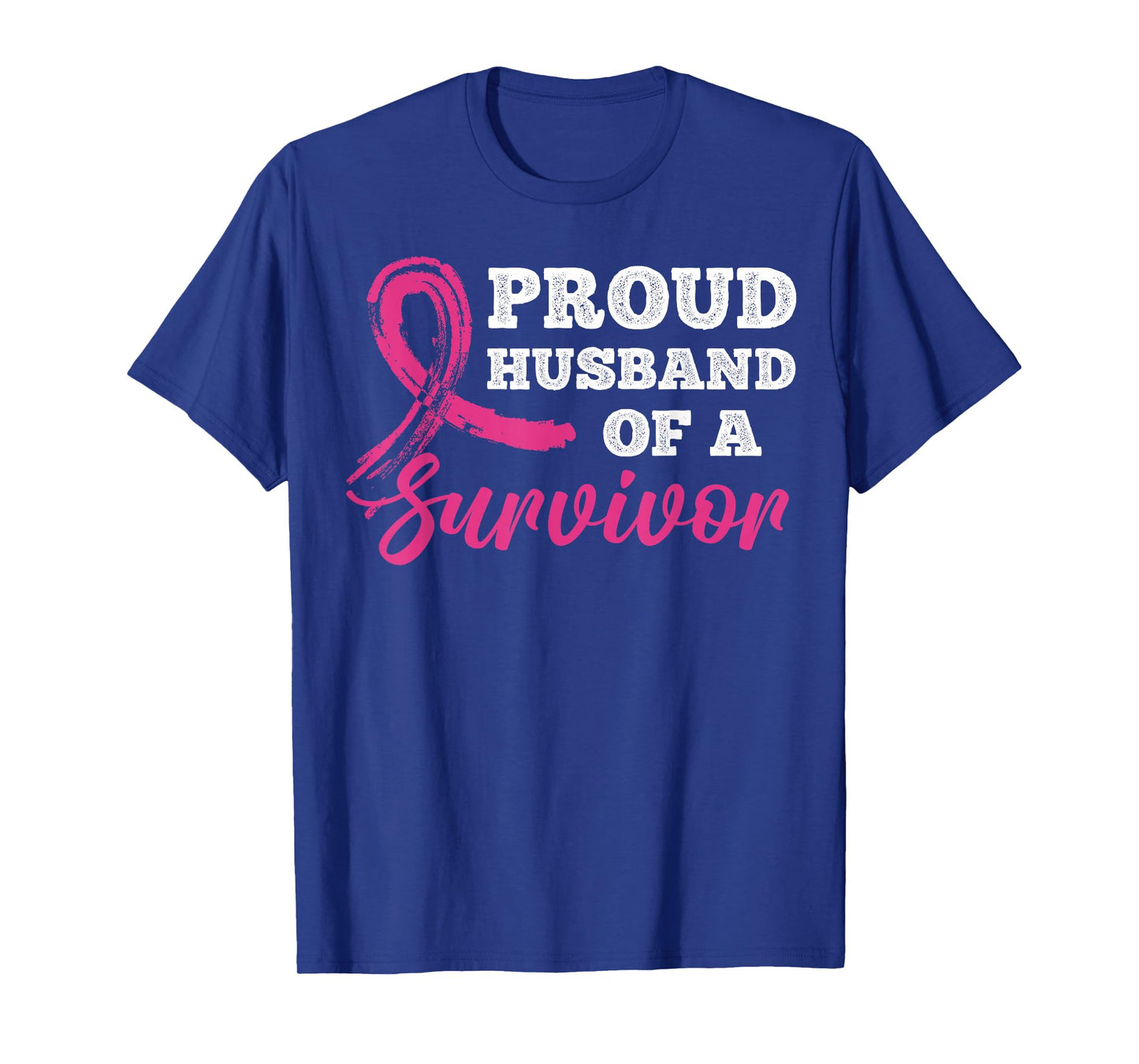 Proud Husband of a Survivor Breast Cancer Awareness T-Shirt