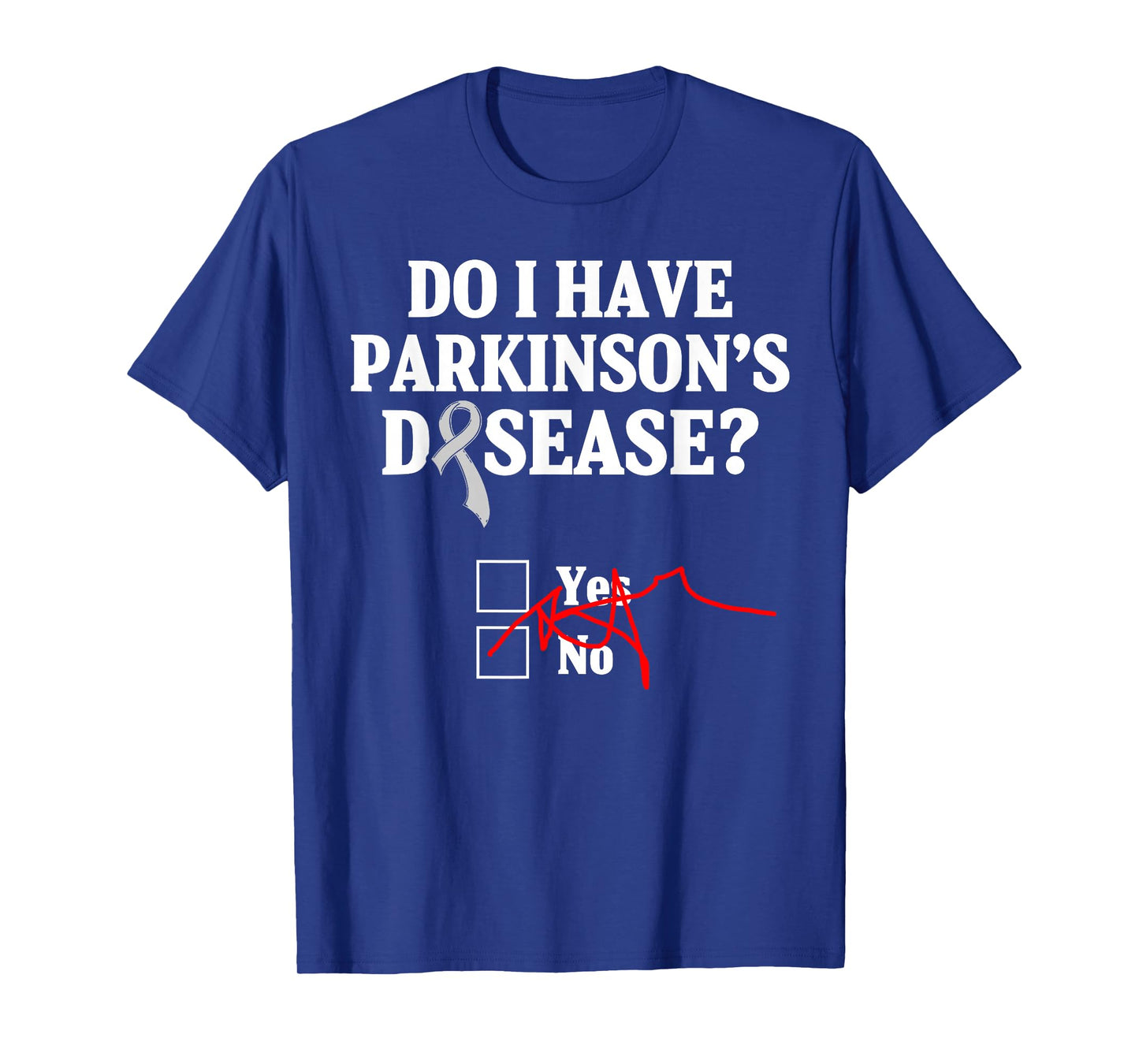 Parkinsons Disease Awareness Yes No Warrior Survivor T-Shirt