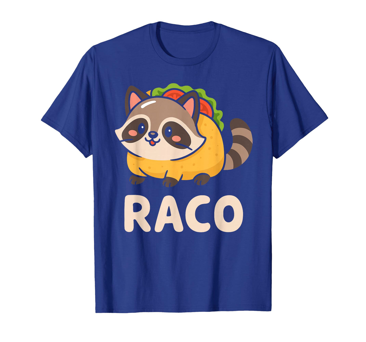 Raccoon Taco Lover Mexican Kids Kawaii Raccoon Funny Raccoon T-Shirt