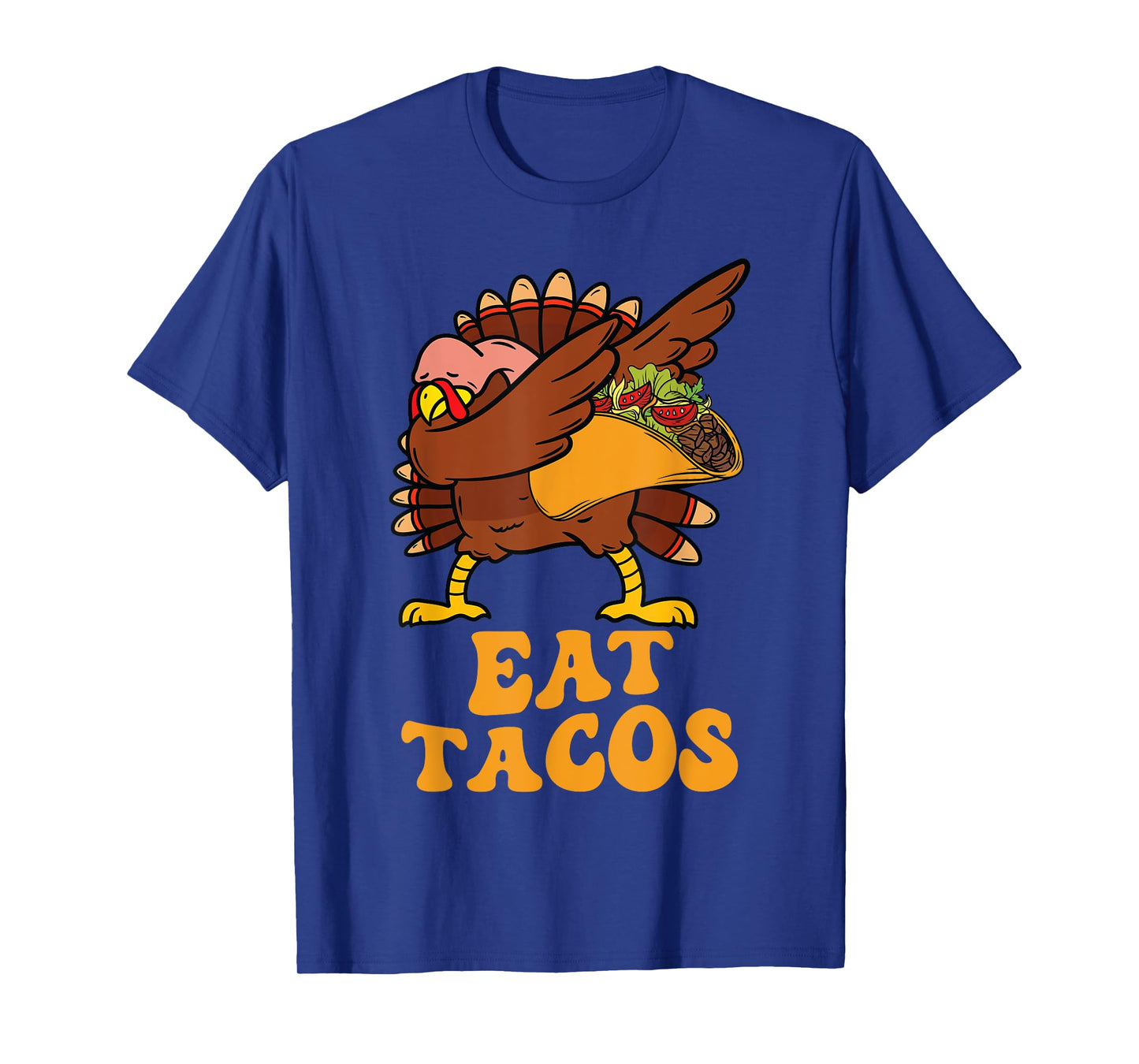 Thanksgiving Turkey Eat Tacos Funny Turkey Vegan Kids Boys T-Shirt
