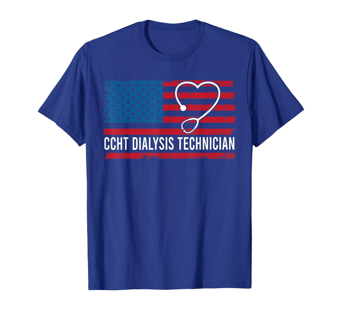 CCHT Dialysis Tech USA Flag T-Shirt