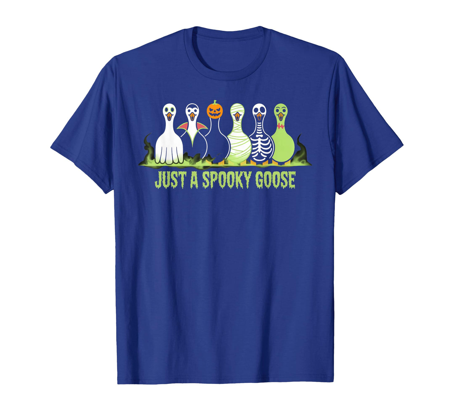 Just A Spooky Goose Halloween Silly Goose Funny Halloween T-Shirt