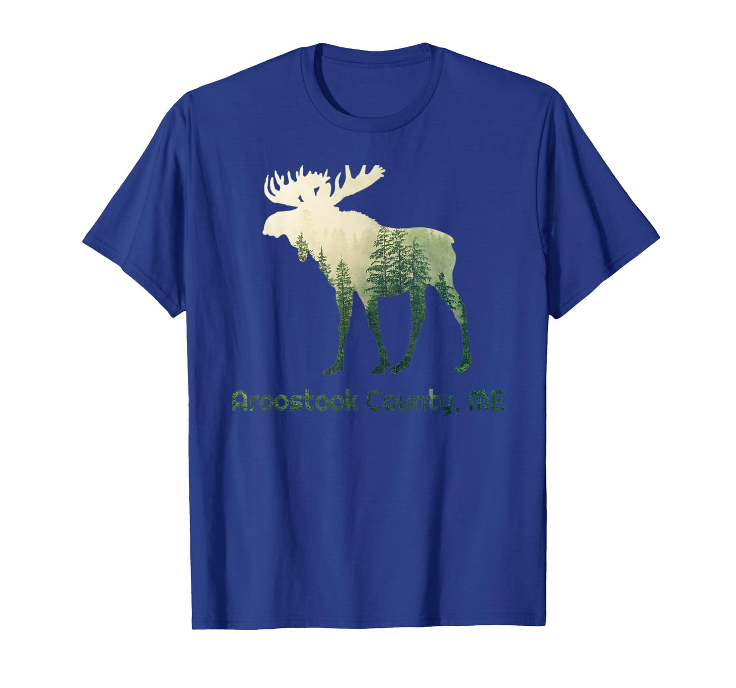 Aroostook County ME Moose Forest Tree Hunter Wildlife T-Shirt
