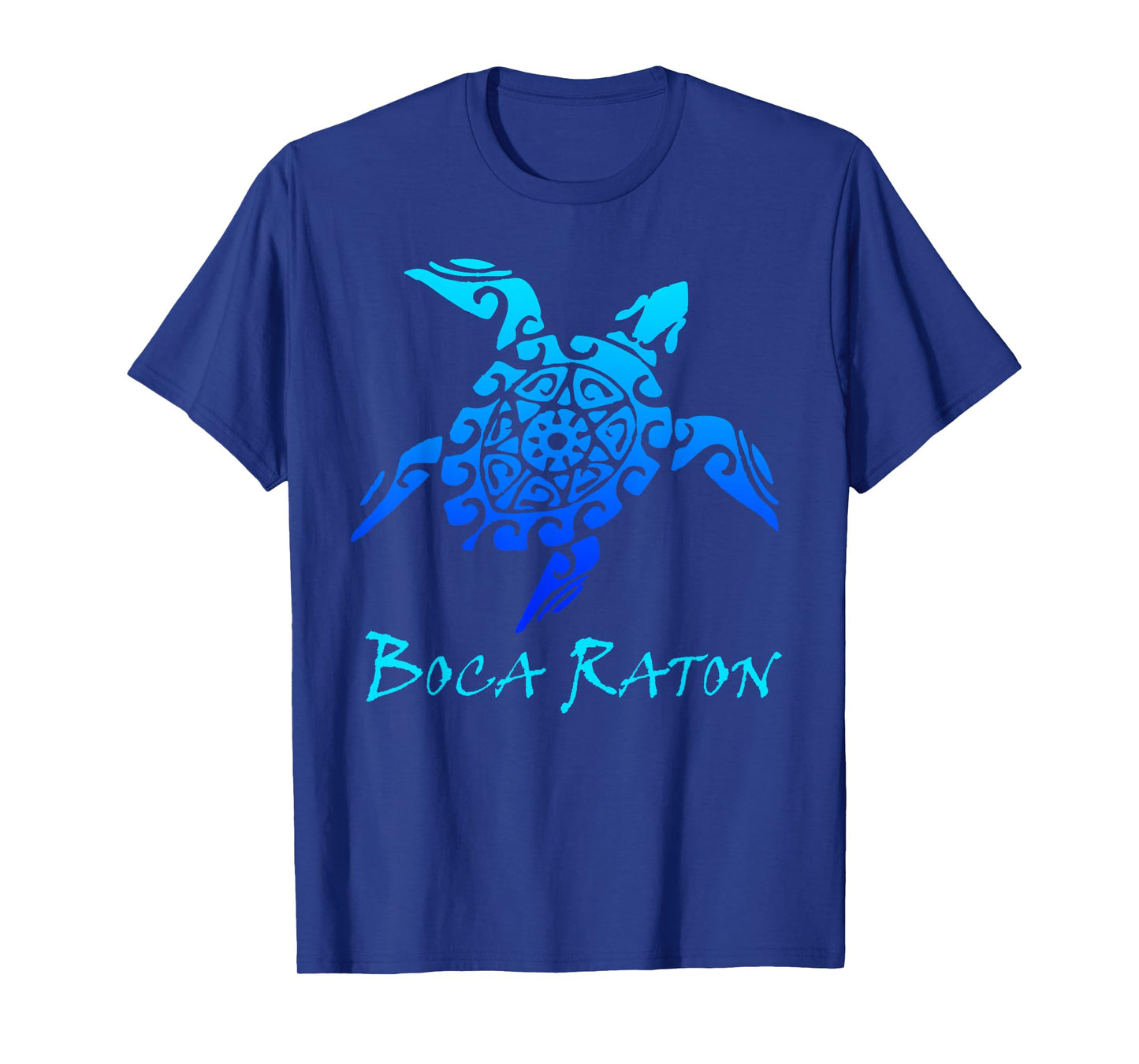 Boca Raton, Florida Vintage Retro Tribal Sea Turtle Vacation T-Shirt