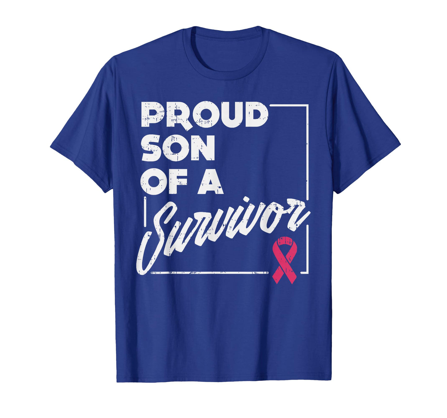 Proud Son Of Survivor Shirt Breast Cancer Support Gift T-Shirt