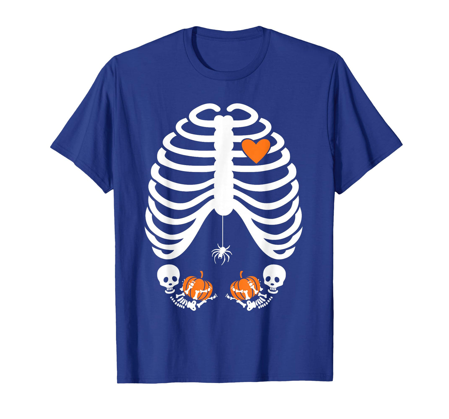 Halloween X-Ray Pregnancy - Expecting Twins Design T-Shirt