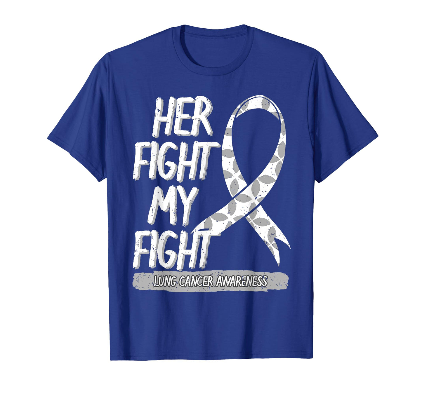 Lung Cancer Awareness White Ribbon Carcinoma Patient Gift T-Shirt