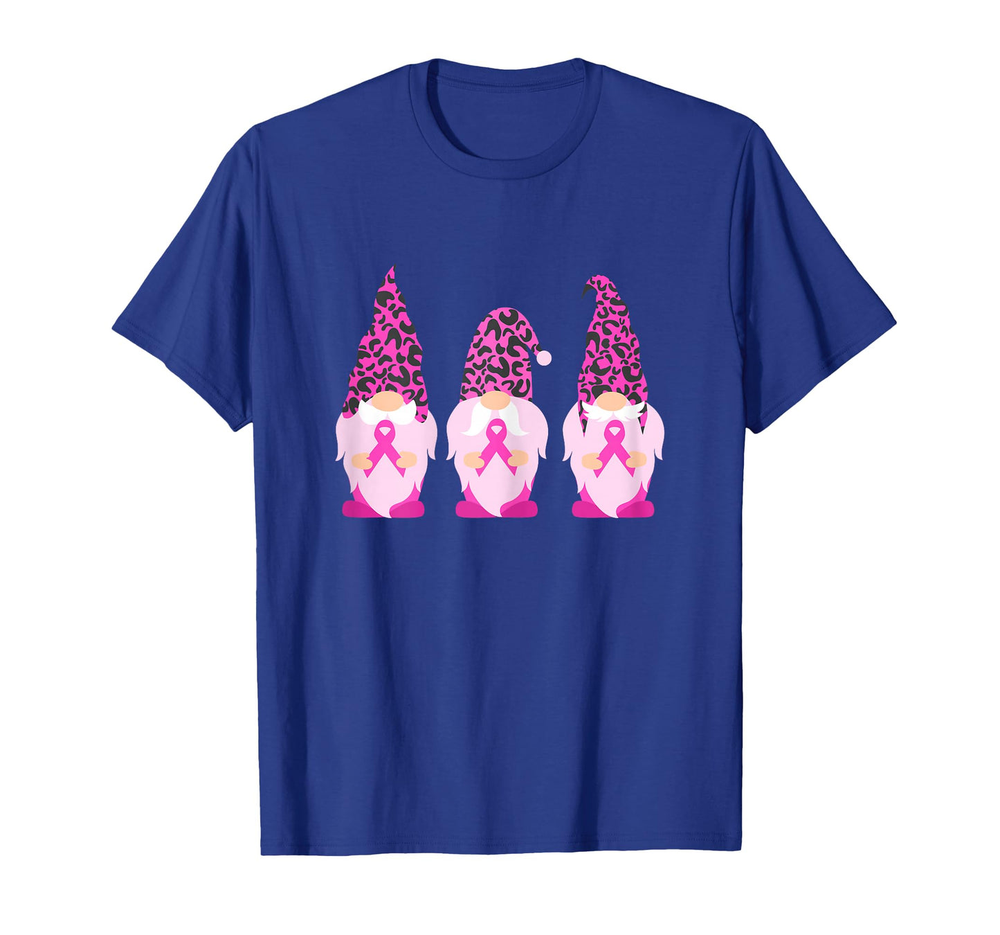 Gnomes Holding Pink Ribbon | Breast Cancer T-Shirt