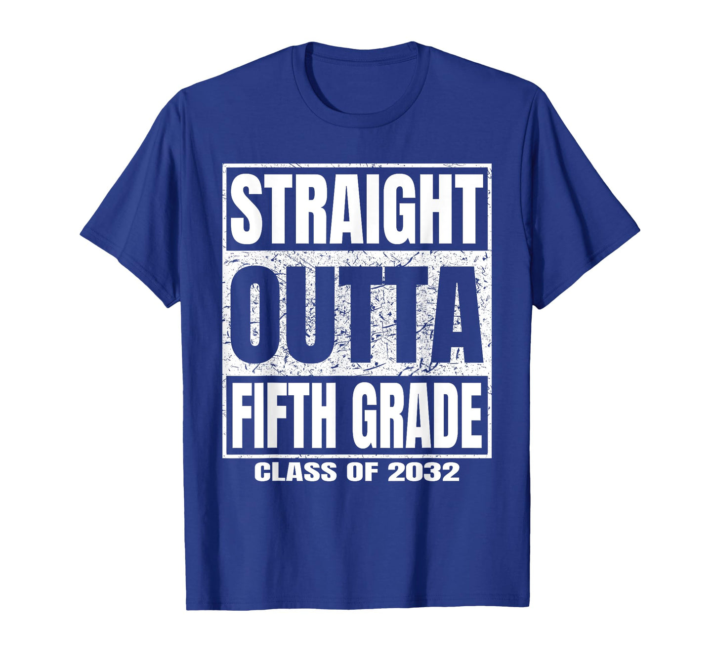 Straight Outta Fifth Grade Graduation Class 2032 5th Grade T-Shirt