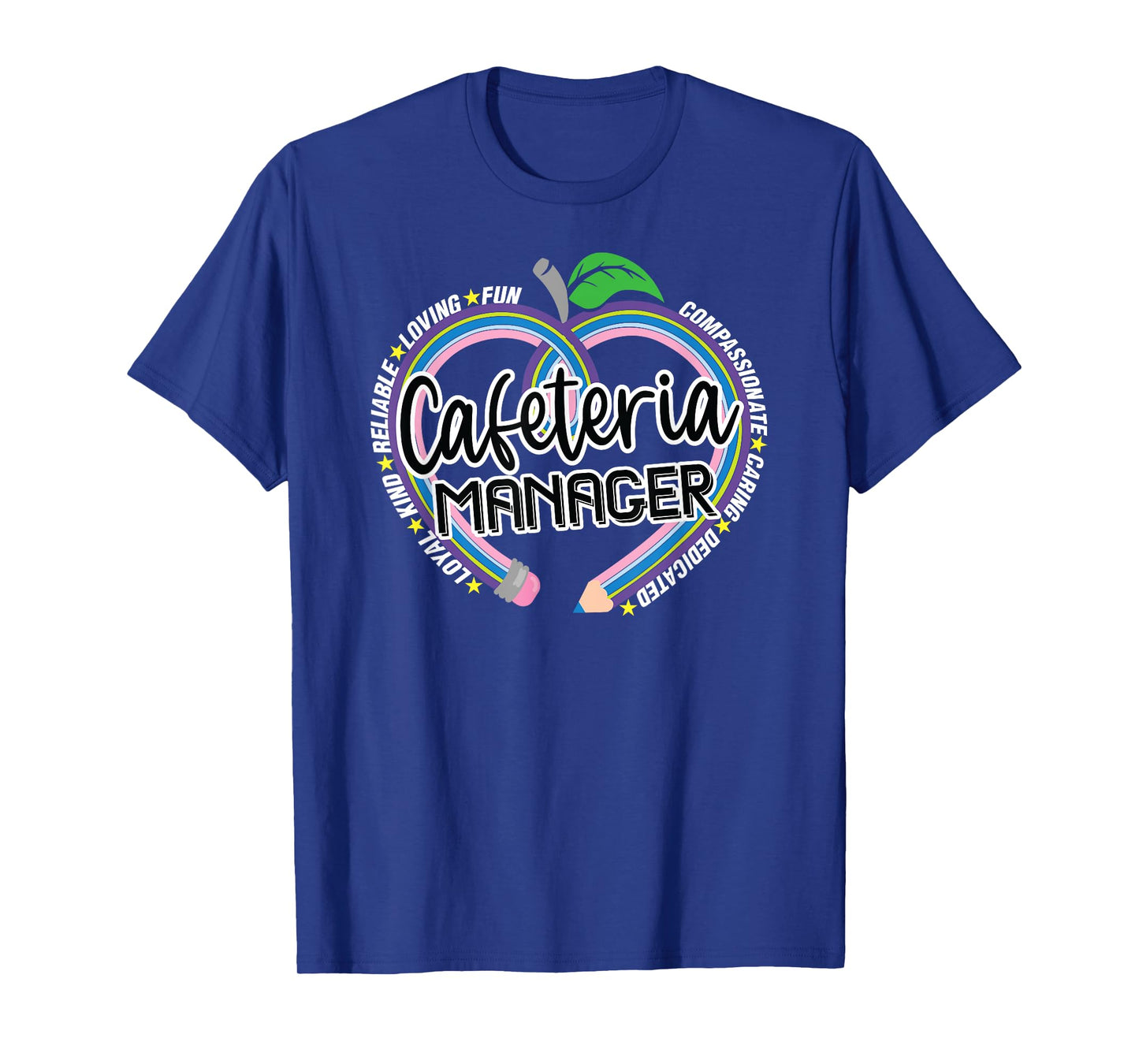 Cafeteria Manager School Lunch Lady Hero Team Food Services T-Shirt