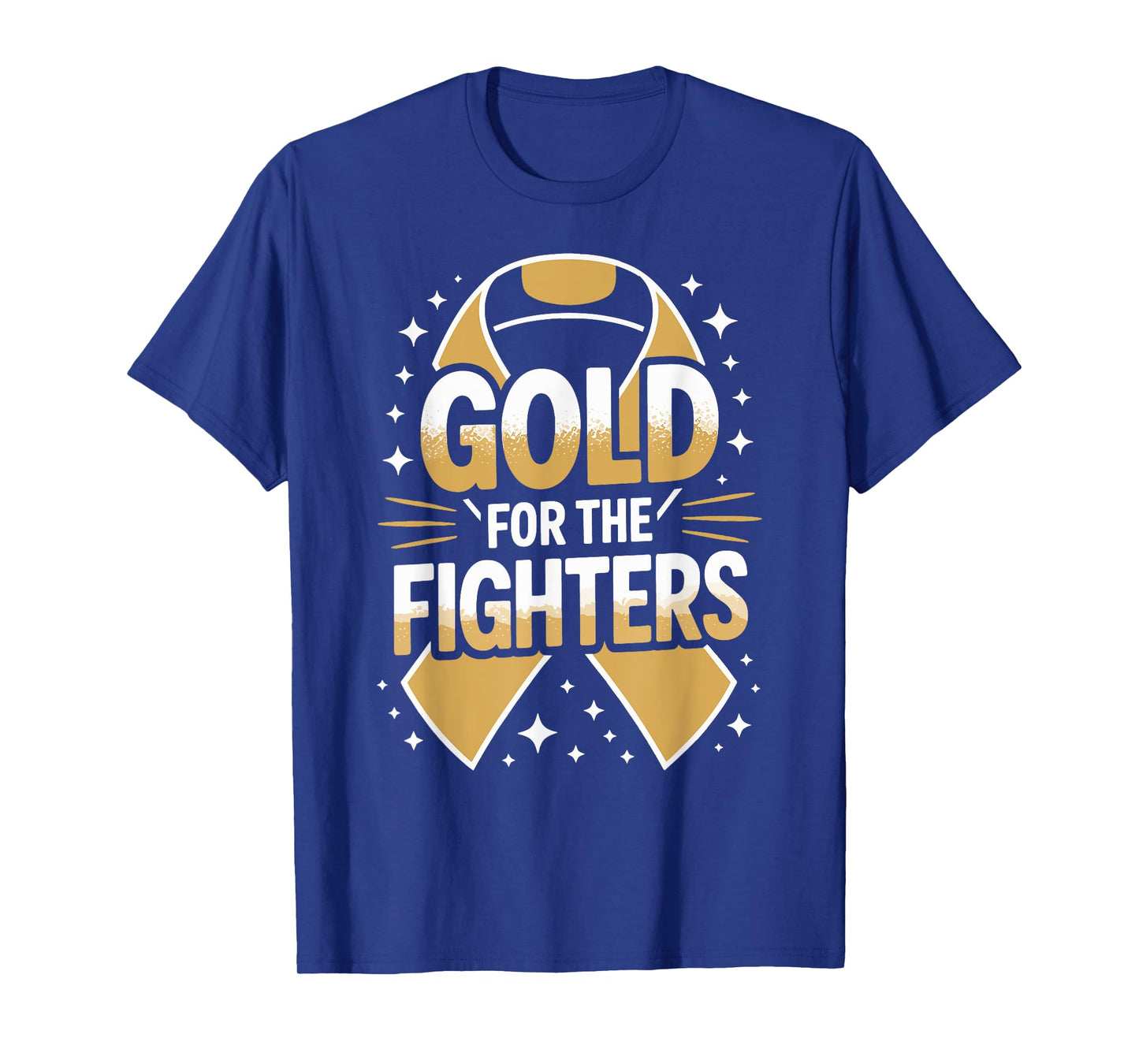 Fighter Gold Ribbon Childhood Cancer Awareness T-Shirt