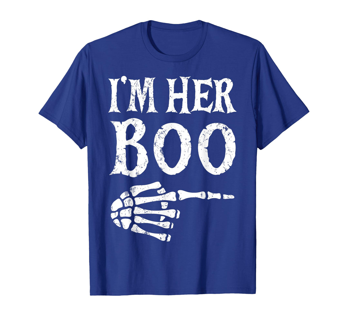 I’m Her Boo I’m His Ghoul Halloween Couple Matching Skeleton T-Shirt