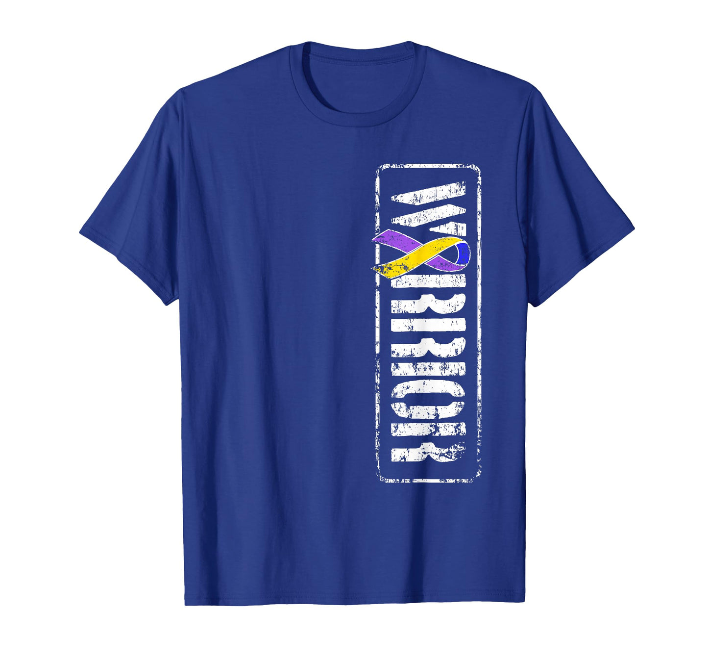 Bladder Cancer Awareness - Military Warrior Ribbon T-Shirt
