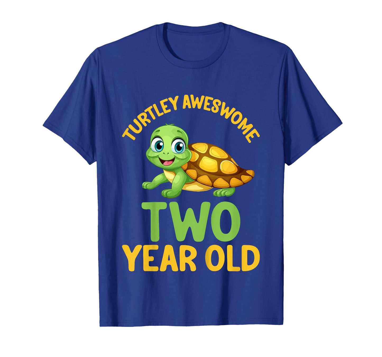 Kids Turtley Awesome Two Year Old Cute Turtle 2nd Birthday T-Shirt