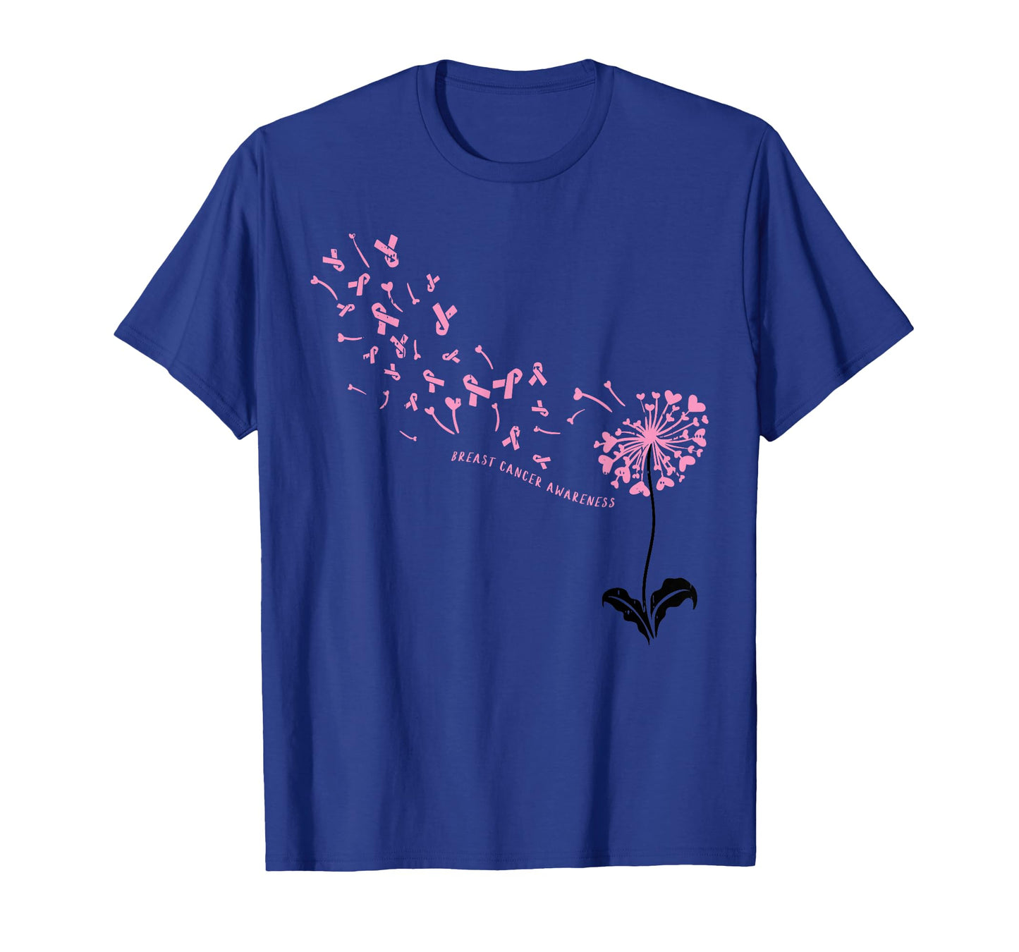 Dandelion Breast Cancer Awareness Pink RIbbon Support Gift T-Shirt