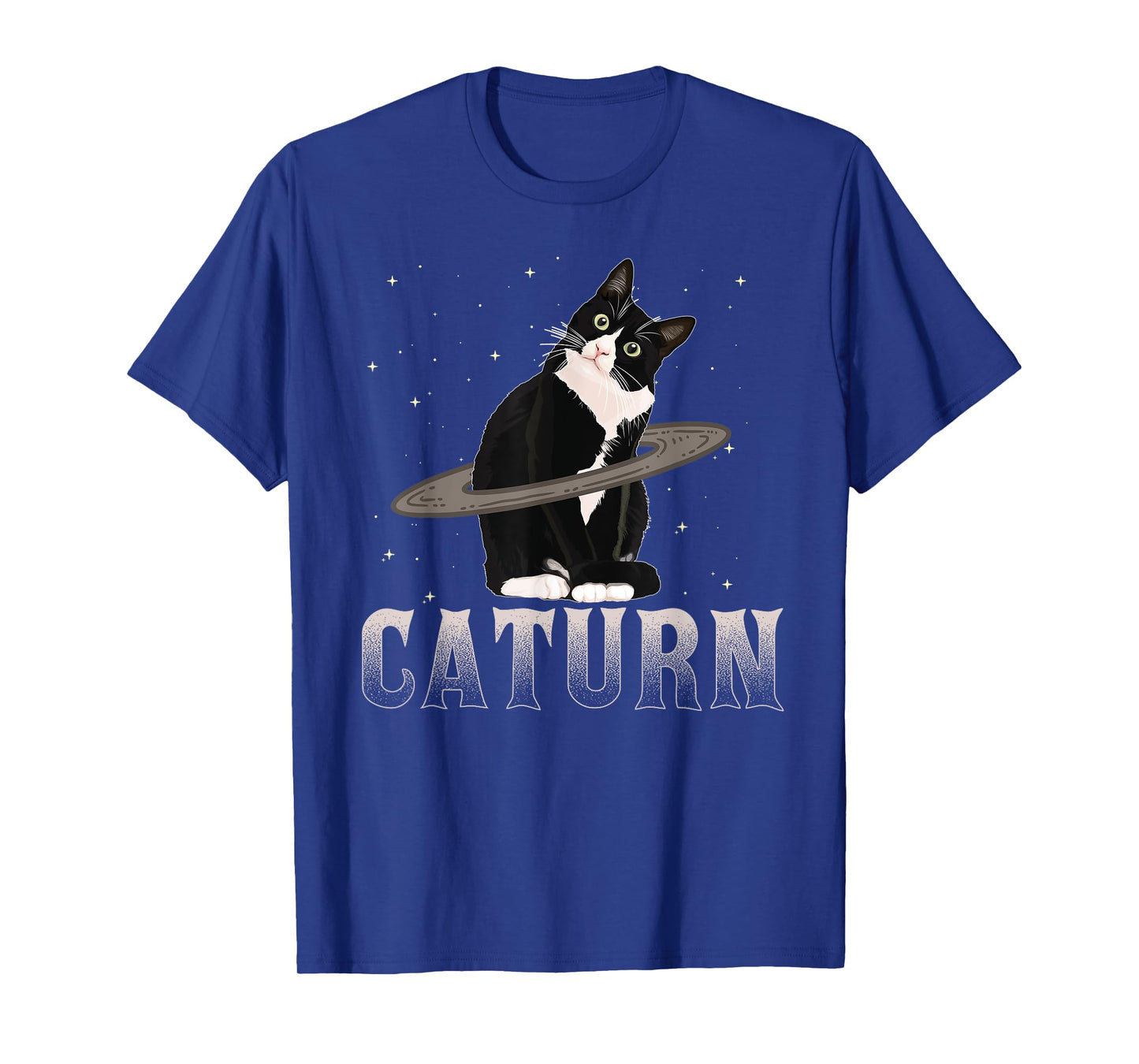 Caturn T-Shirt Cat Mom Cat Dad Space Cat Shirt T-Shirt for Men Women Kids