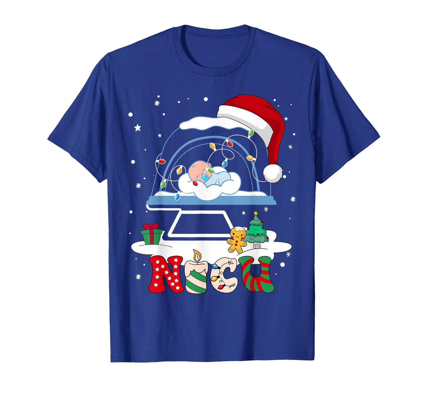 Neonatal Intensive Care Unit Baby Christmas NICU Nurse Gifts T-Shirt