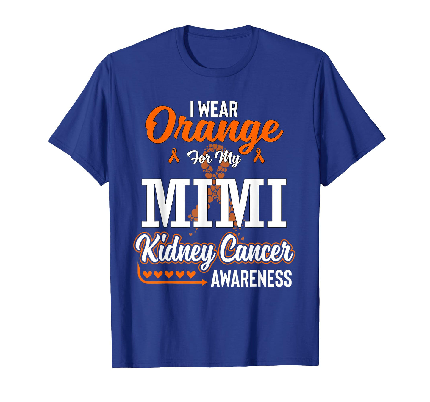 Family I Wear Orange For My Mimi Kidney Cancer Awareness T-Shirt