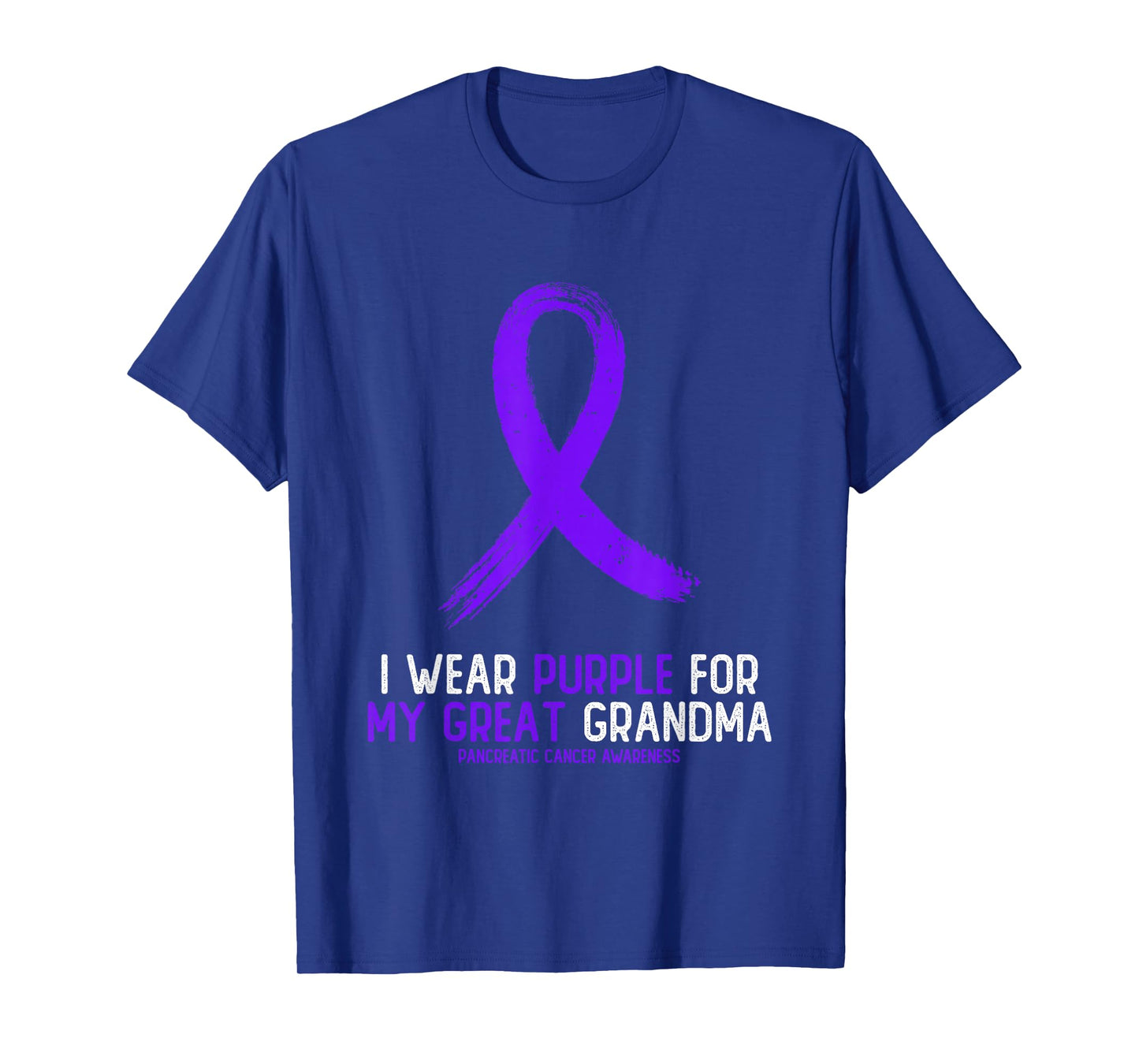 I Wear Purple For My Great Grandma Pancreatic Cancer T-Shirt