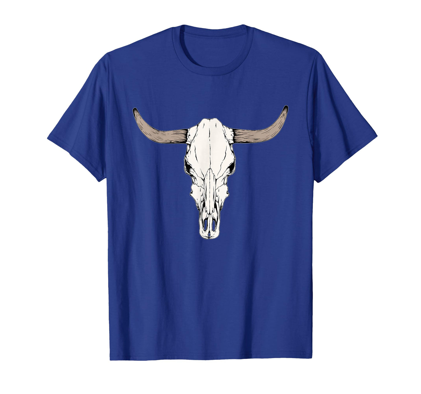 Cow Bull Cattle Skull Head Western Vintage Animal Graphic T-Shirt