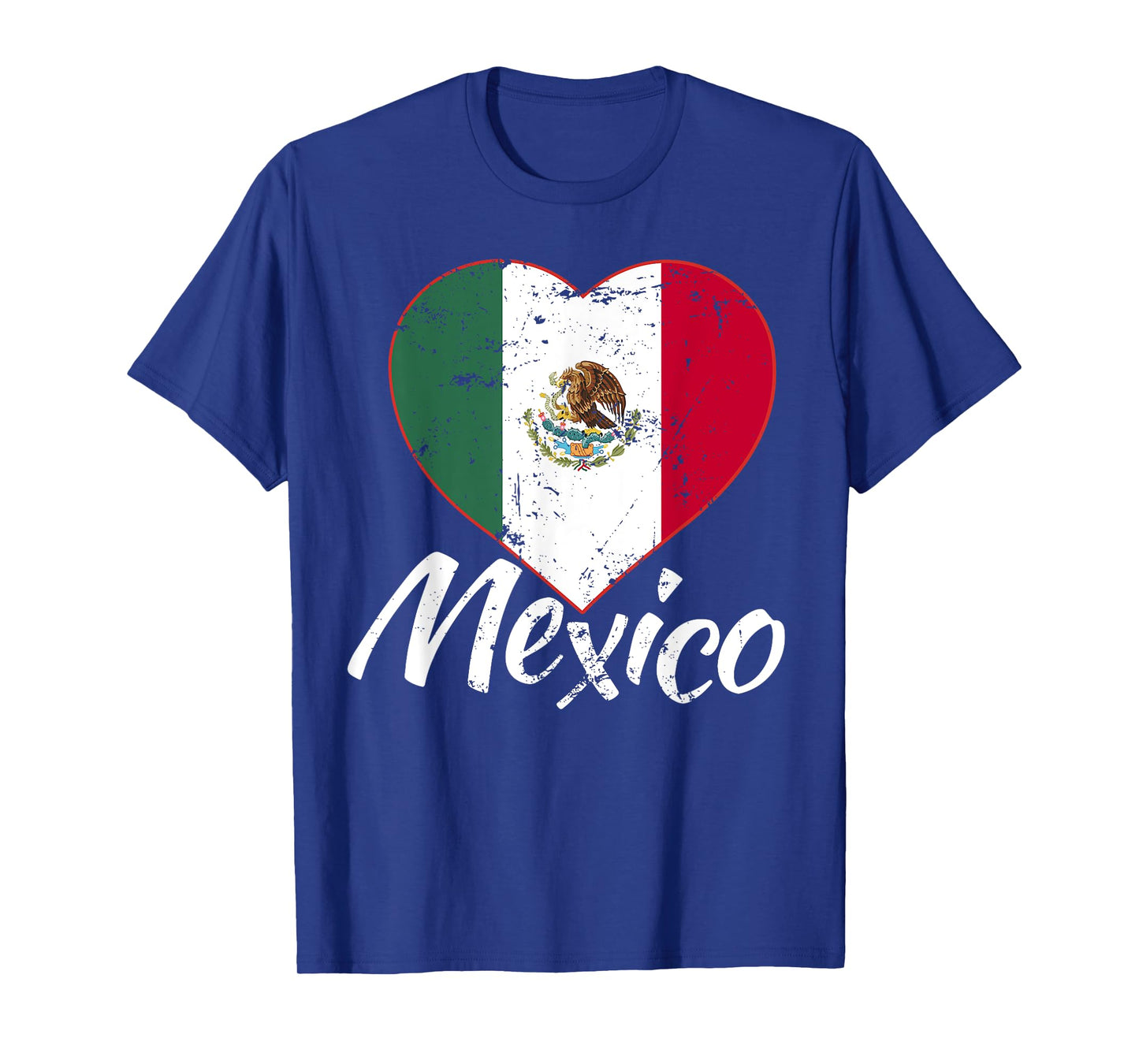 Mexico Heart Independence Day Mexican Flag Hispanic Gift T-Shirt