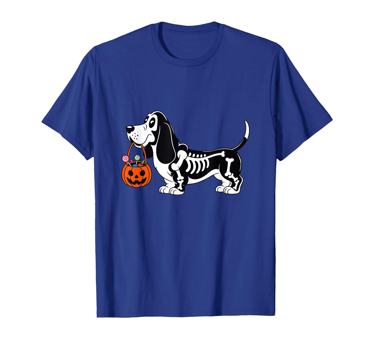 Funny Skeleton Basset Hound Halloween Basset Hound Dog Mom T-Shirt