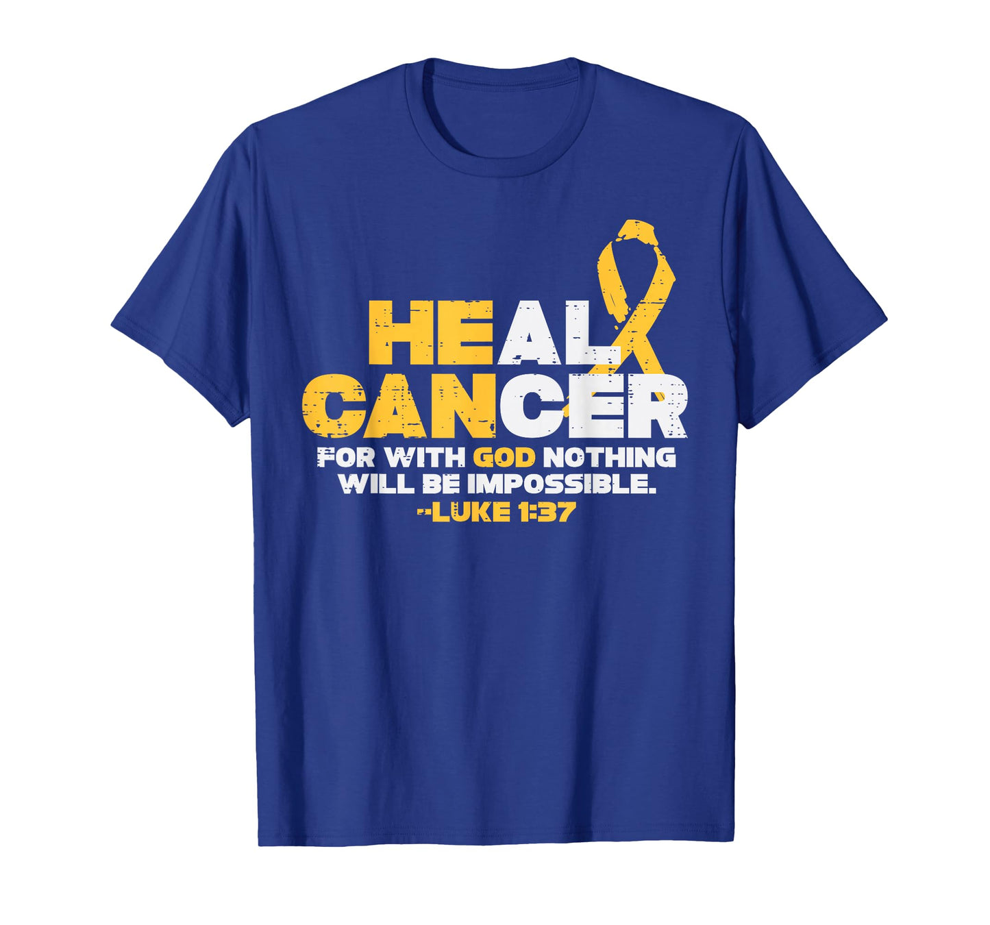 He Can Heal Childhood Cancer Awareness God Chiristian Kids T-Shirt
