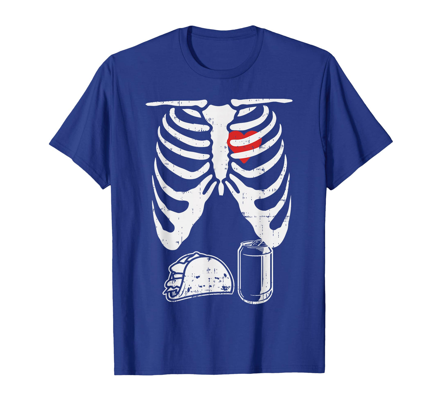 Skeleton Pregnancy Taco Beer Xray Halloween Soon Dad T-Shirt