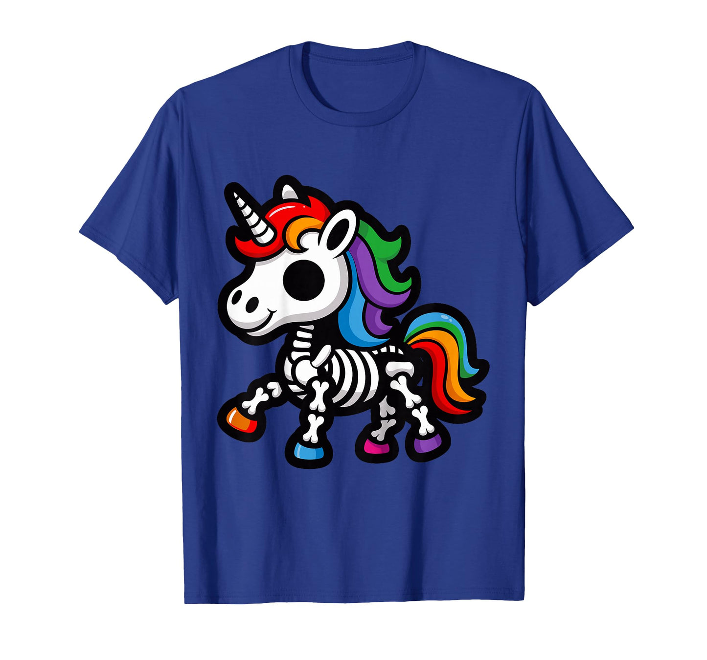 Kids Girls Cute Skeleton Unicorn Toddler Spooky Halloween Costume T-Shirt