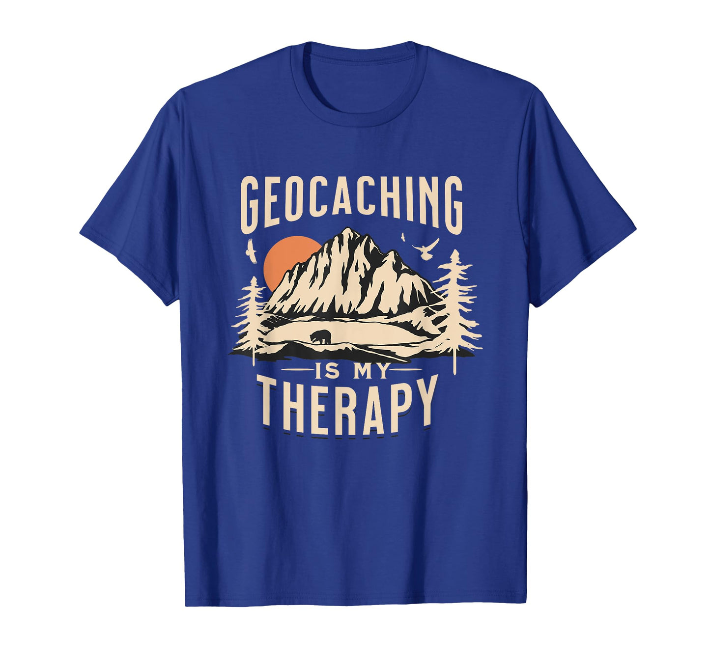 Geocaching Therapy Funny Geocache Lover Men Women Adults T-Shirt