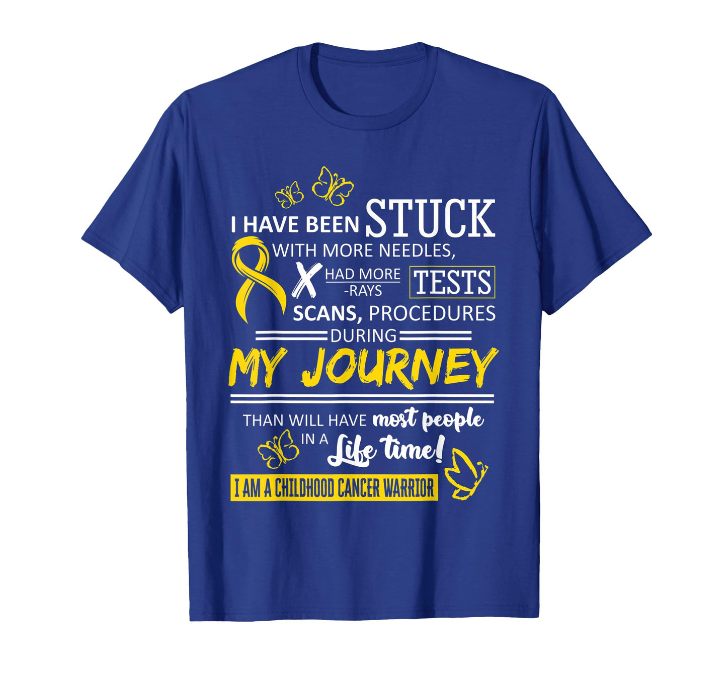 My Journey I Am A Childhood Cancer Warrior T-Shirt T-Shirt
