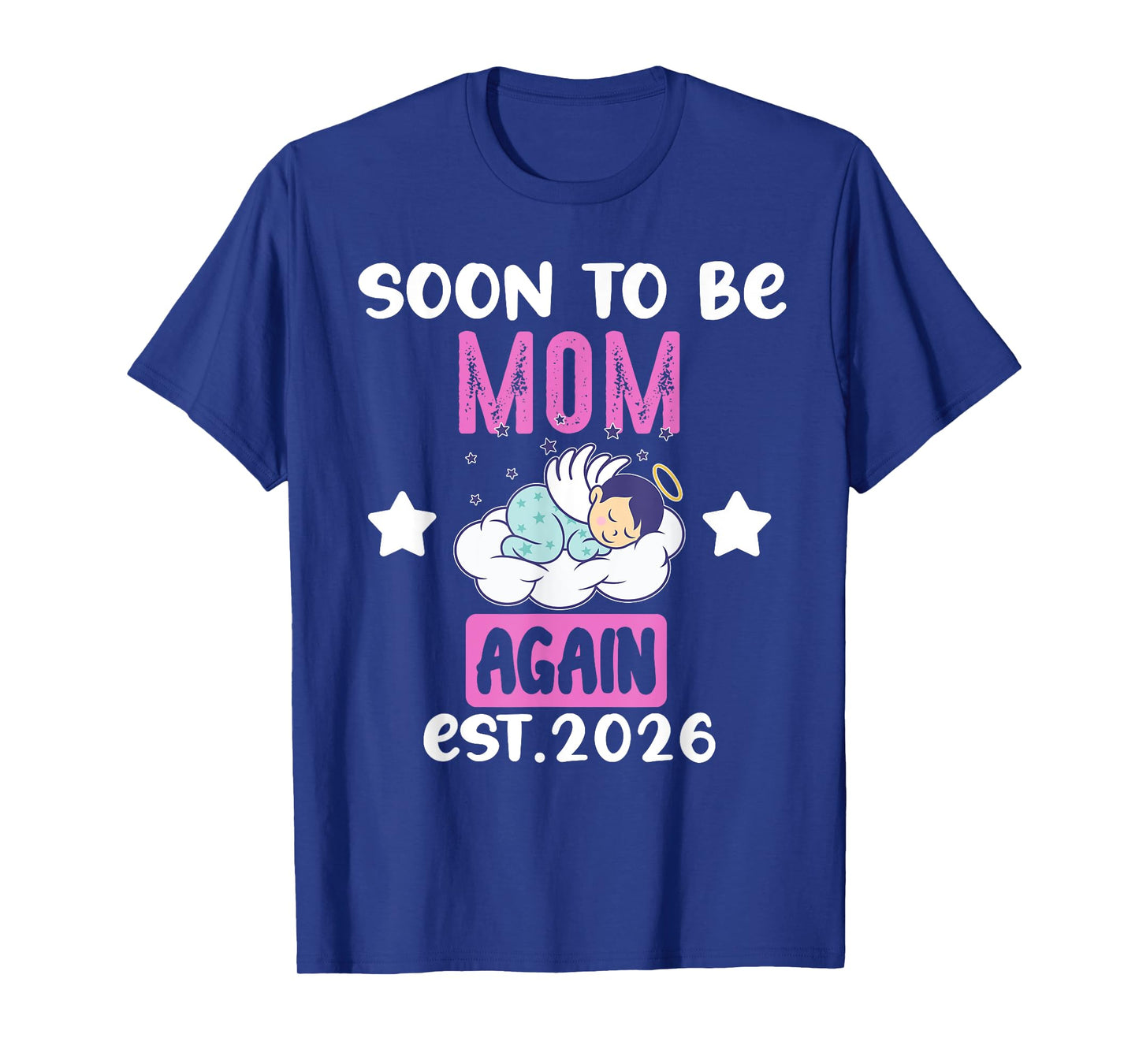 Soon To Be MOM Again 2026 Baby Boy Gender Reveal Match T-Shirt