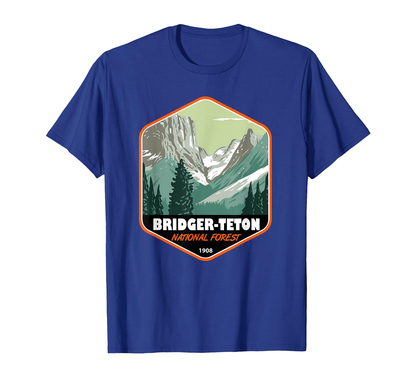 Bridger Teton National Forest Continental Divide Badge T-Shirt