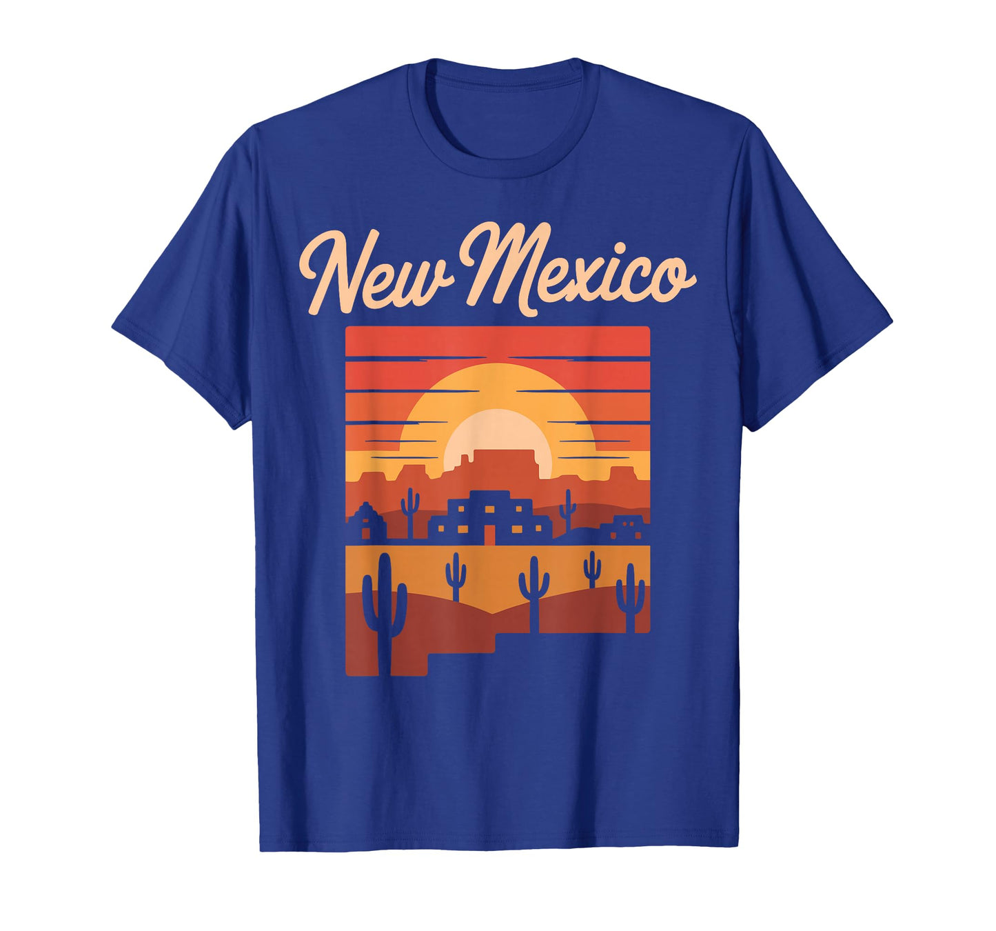 New Mexico Sunset Adobe Desert Retro Pueblo T-Shirt