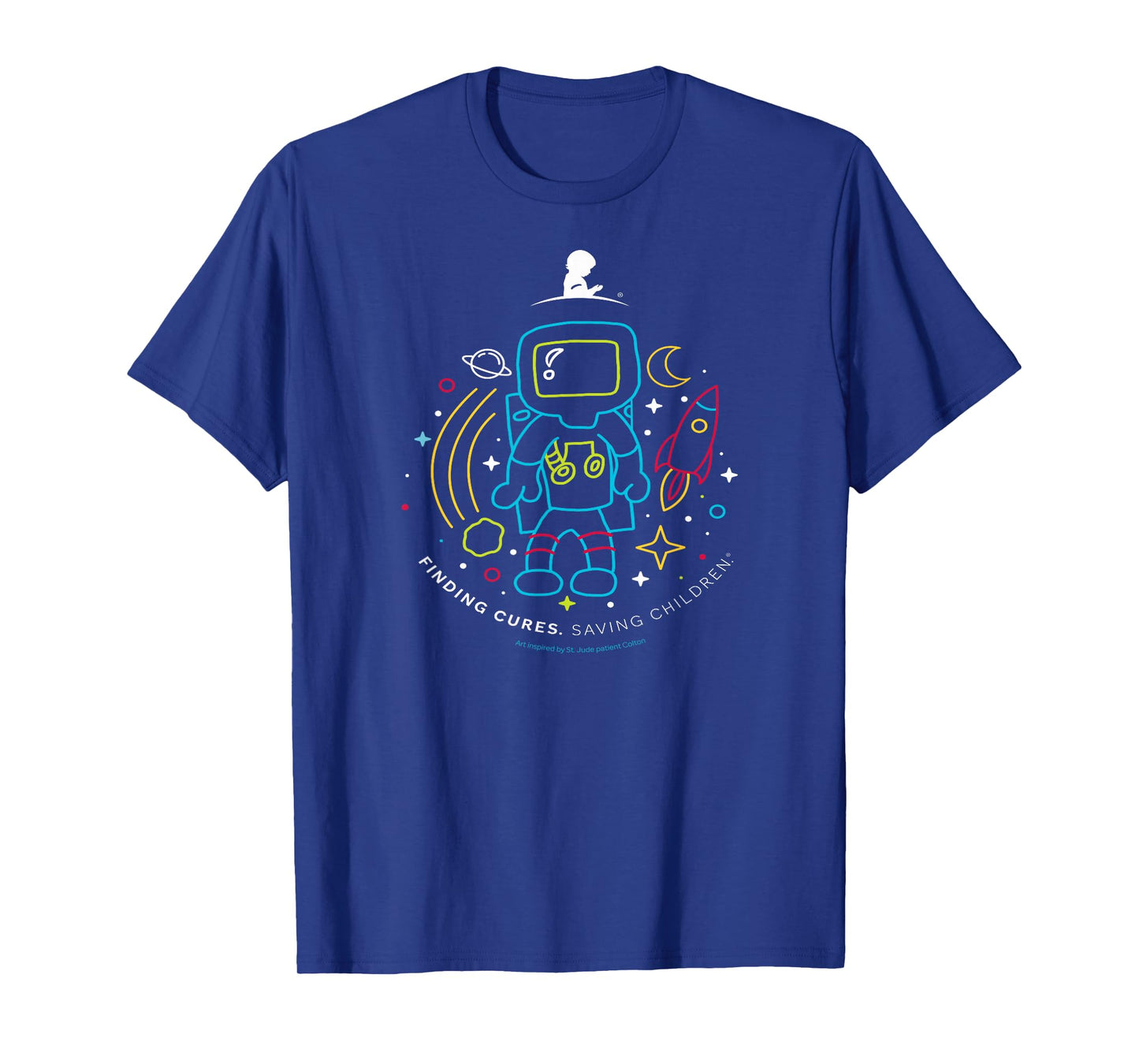 St. Jude Patient Art Astronaut T-Shirt